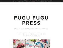 Tablet Screenshot of fugufugupress.com